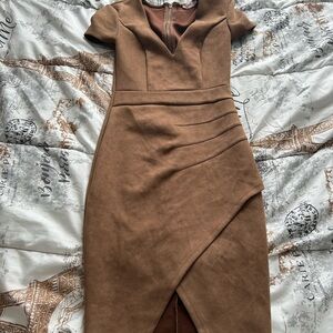 Tan Bodycon Dress